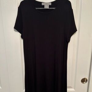 Black cotton dress (lark + grey)